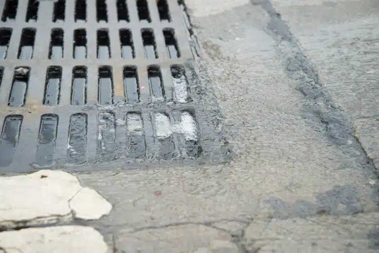 A Blocked Storm Water Drain