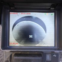 CCTV camera showing inside pipe — Professional Blocked Drain Plumber, QLD